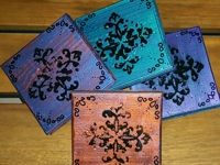 A Crafty Mix Coasters in Moroccan Style